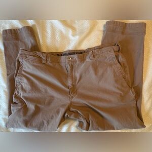 Duluth Trading Flex Ballroom Pants Mens 42 x 28.5 Stretch Khakis Slim Fit
